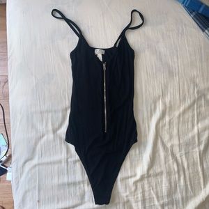 Black one piece w zipper from JOHN GALT.